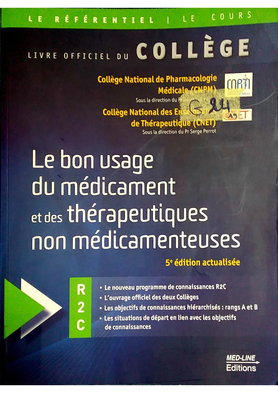 Couverture de Le bon usage du médicament et des thérapeutiques non médicamenteuses