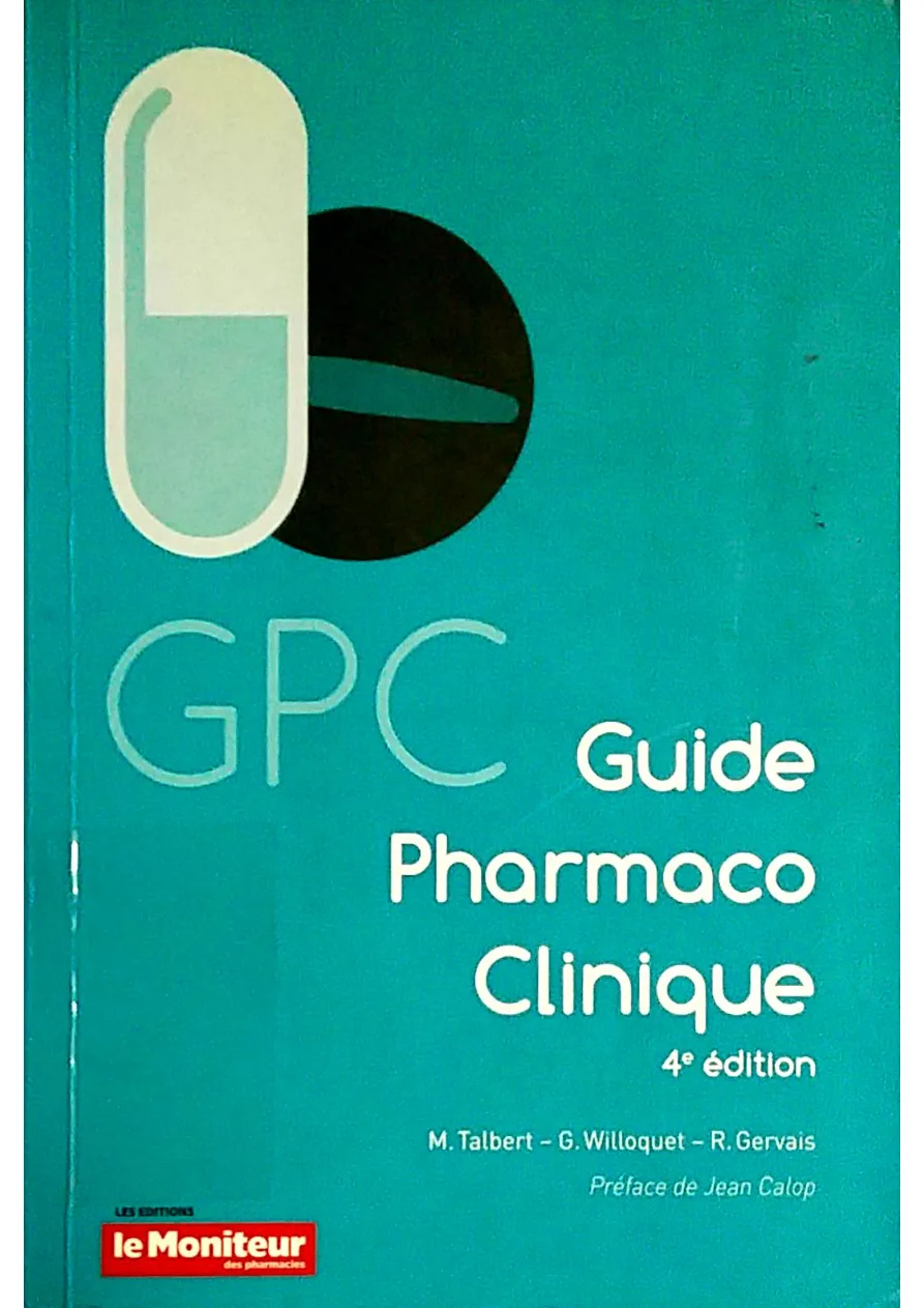 Couverture de Guide pharmaco clinique