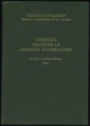 Couverture de Chemical transfer of learned information