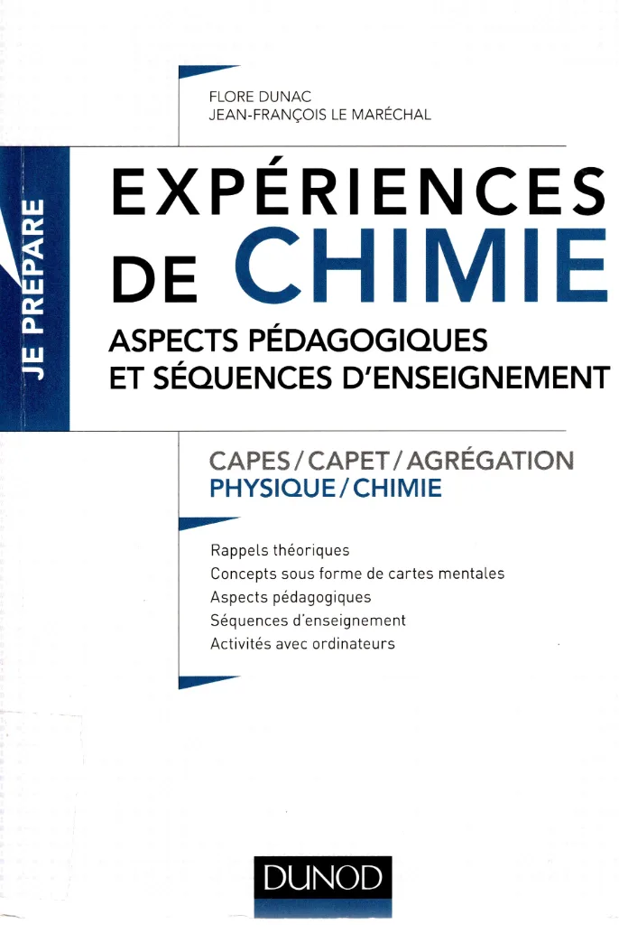 Couverture de Expériences de Chemie