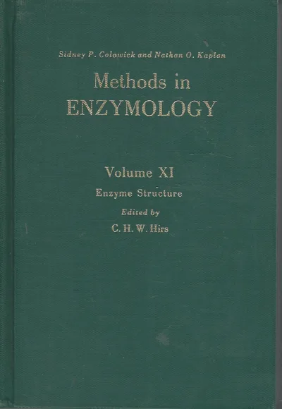 Couverture de Methods in enzymology volume X1