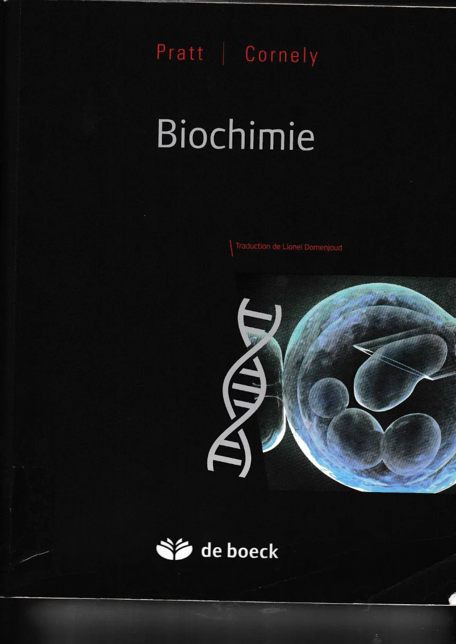 Couverture de Biochimie