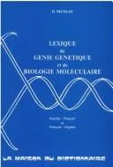 Couverture de Lexique de genie genetique et de biologie moleculaire