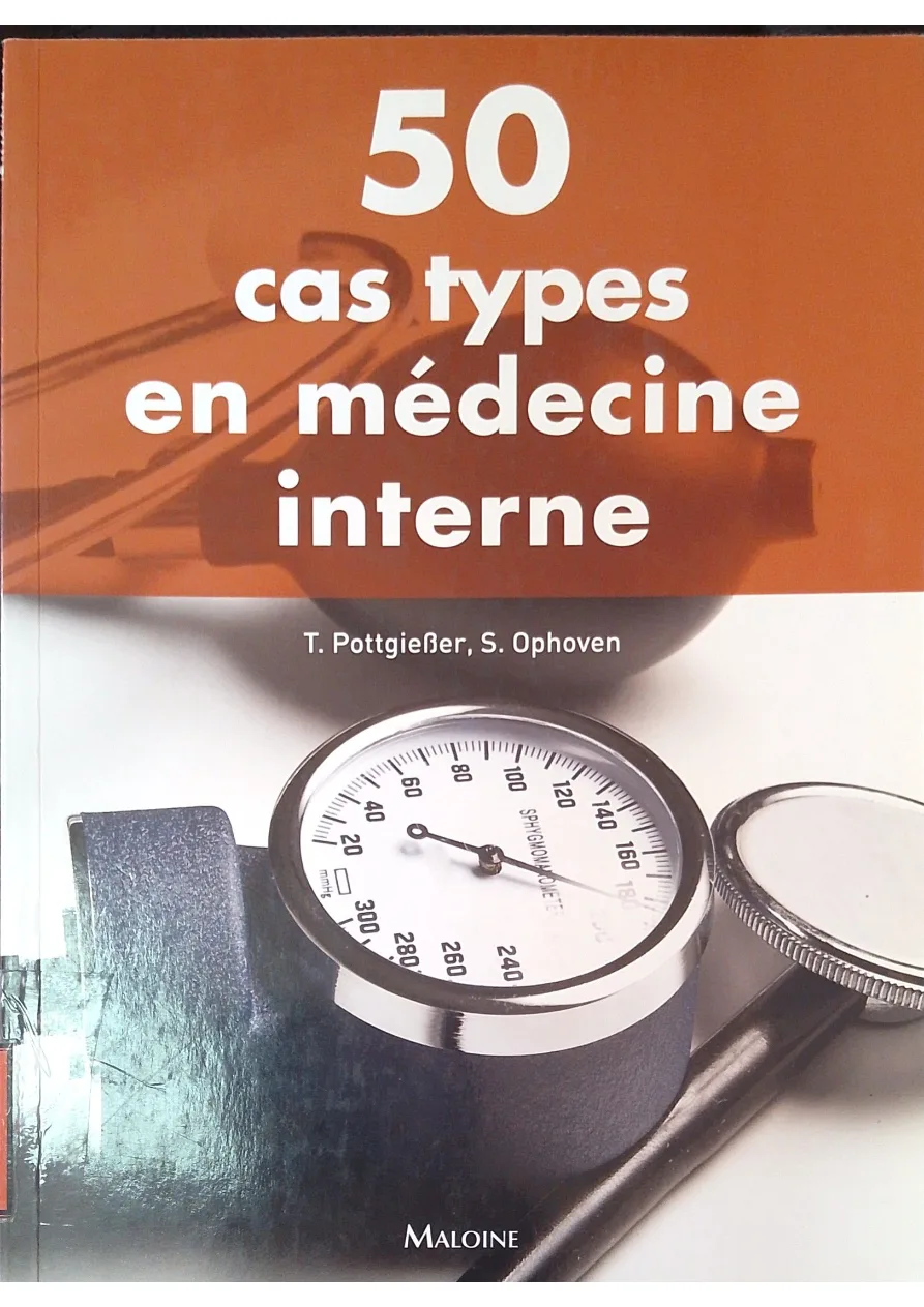 Couverture de 50 CAS TYPES EN MÉDECINE INTERNE