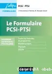 Couverture de Le formulaire PCSI-PTSI