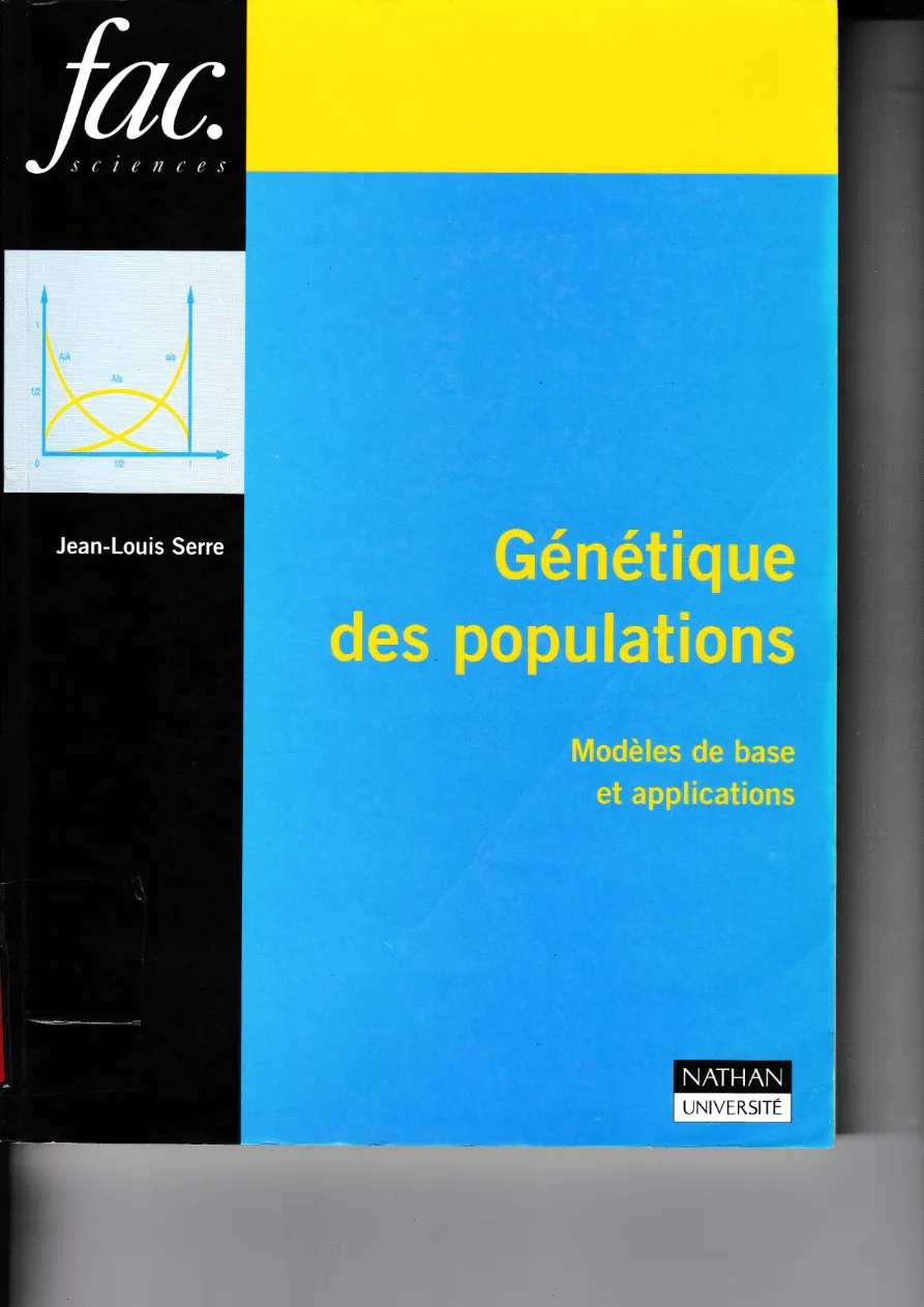 Couverture de Génétique des populations