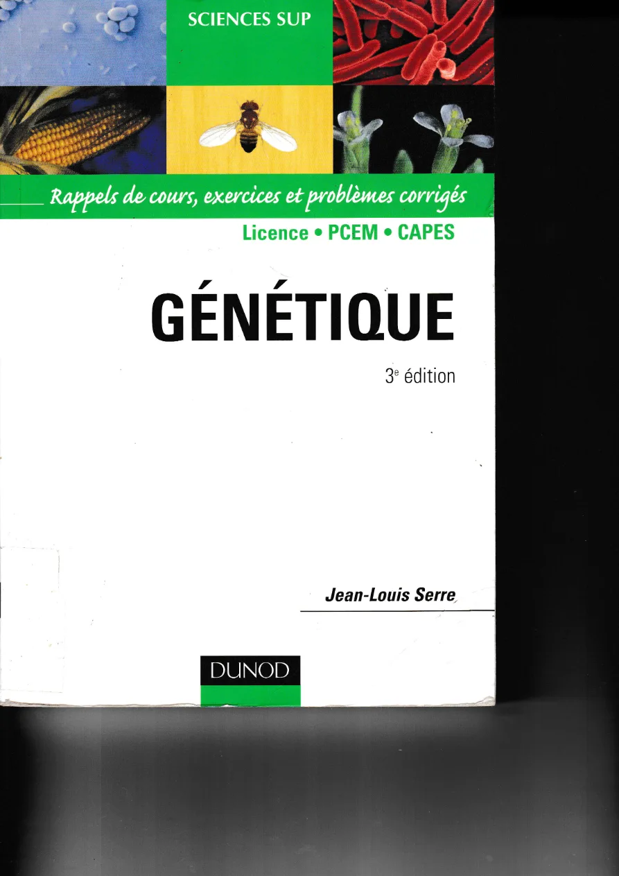 Couverture de Génétique