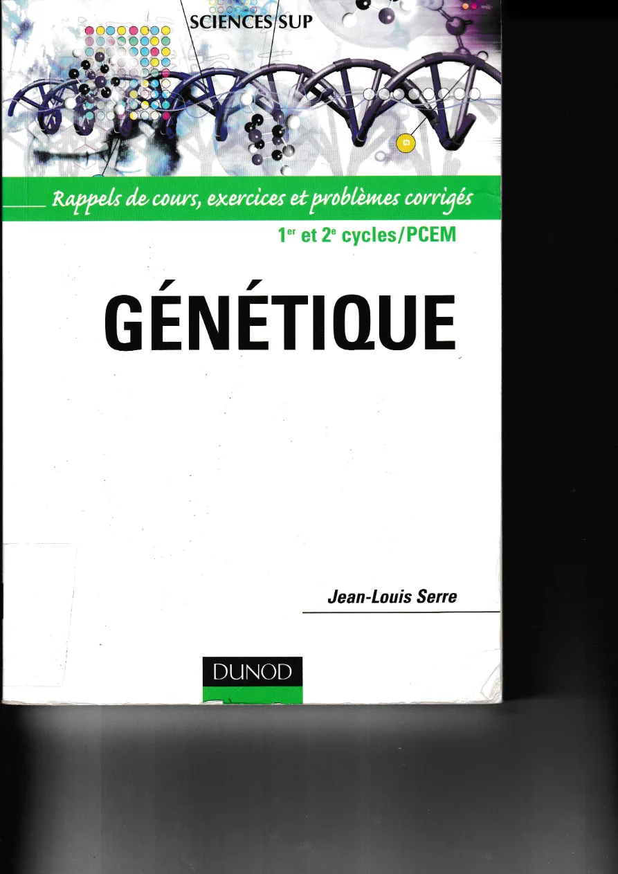 Couverture de Génétique