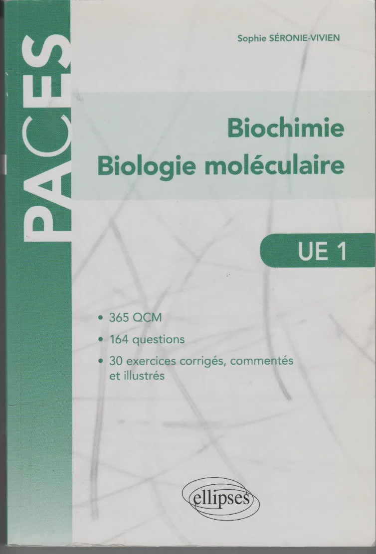 Couverture de Biochimie , biologie moléculaire