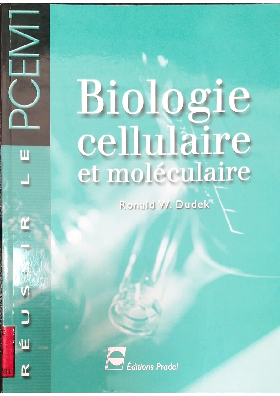 Couverture de Biologie cellulaire et moléculaire