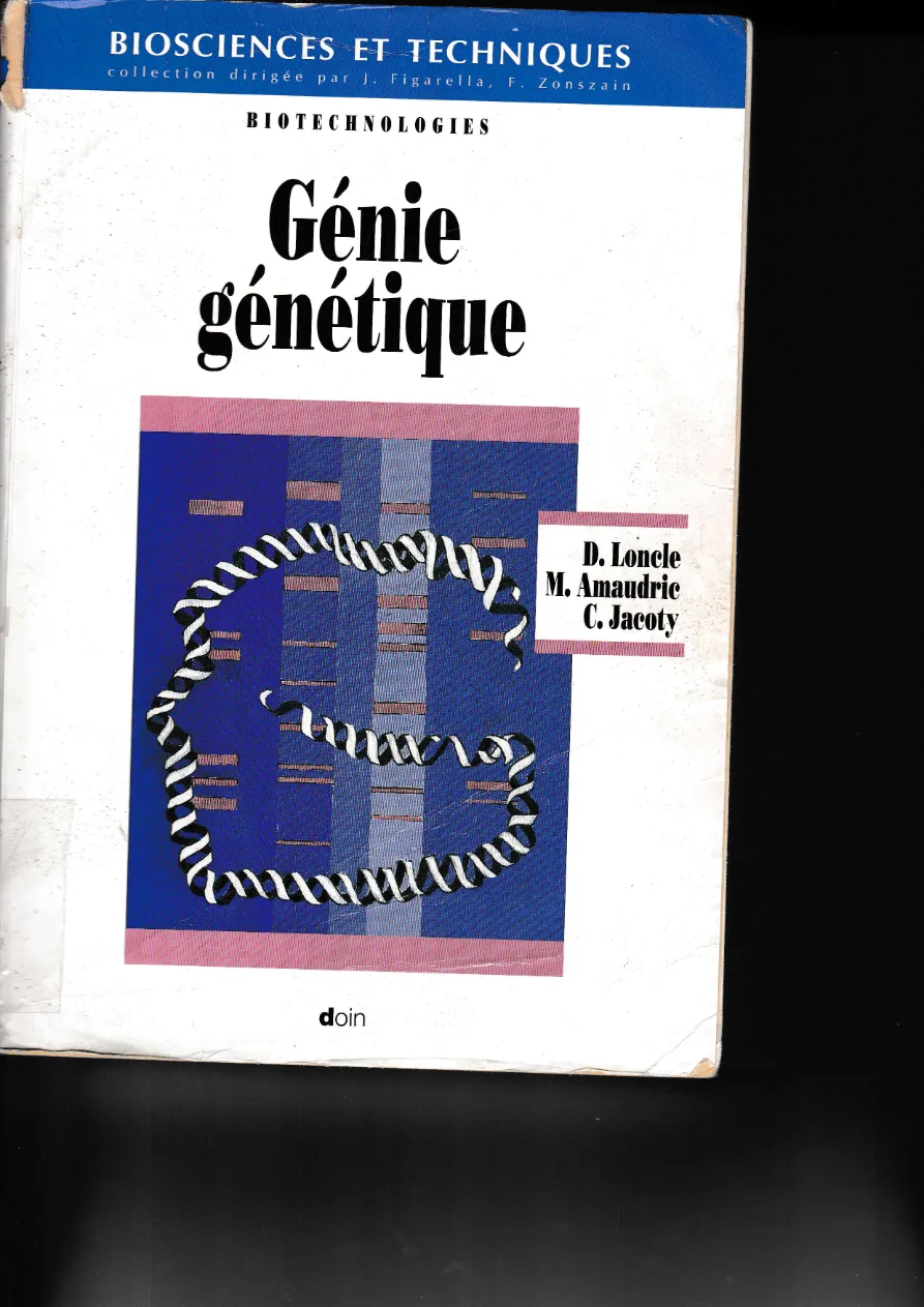 Couverture de Génie génétique