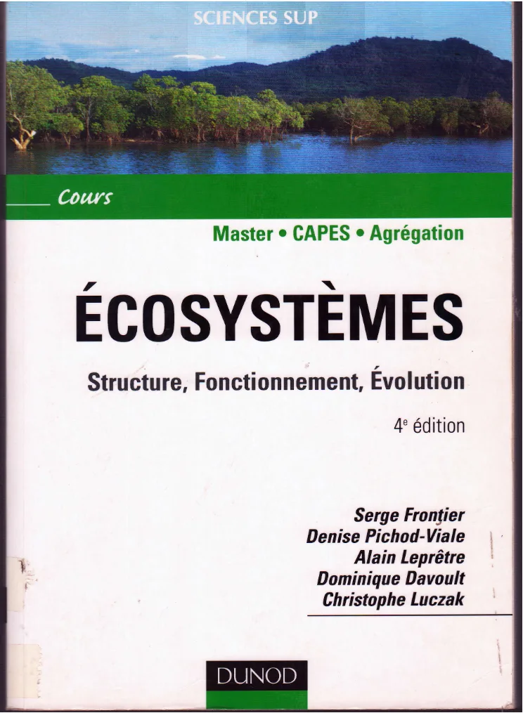 Couverture de Ecosystèmes