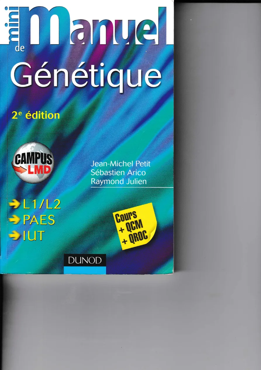 Couverture de Mini manuel de génétique