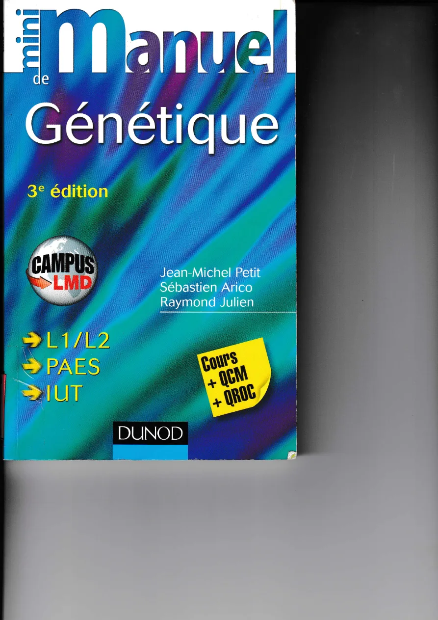 Couverture de Mini manuel de génétique
