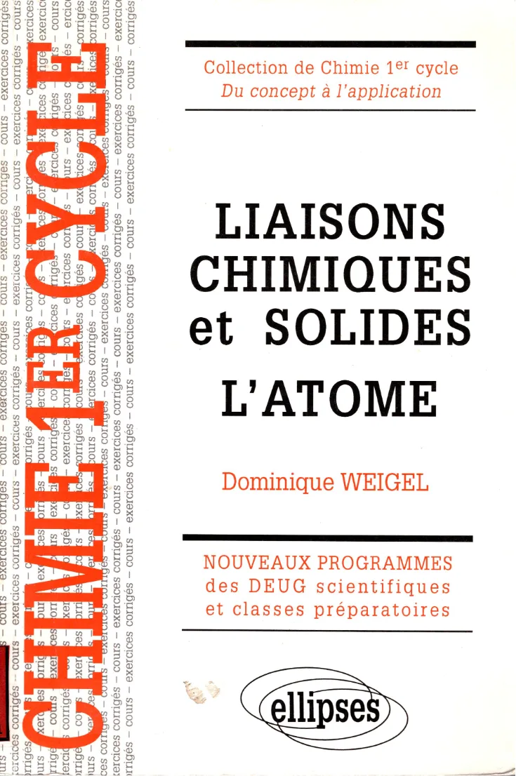 Couverture de Liaisons chimiques et solides