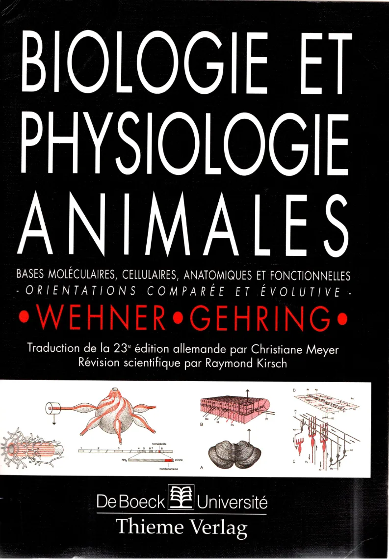 Couverture de Biologie et physiologie animales