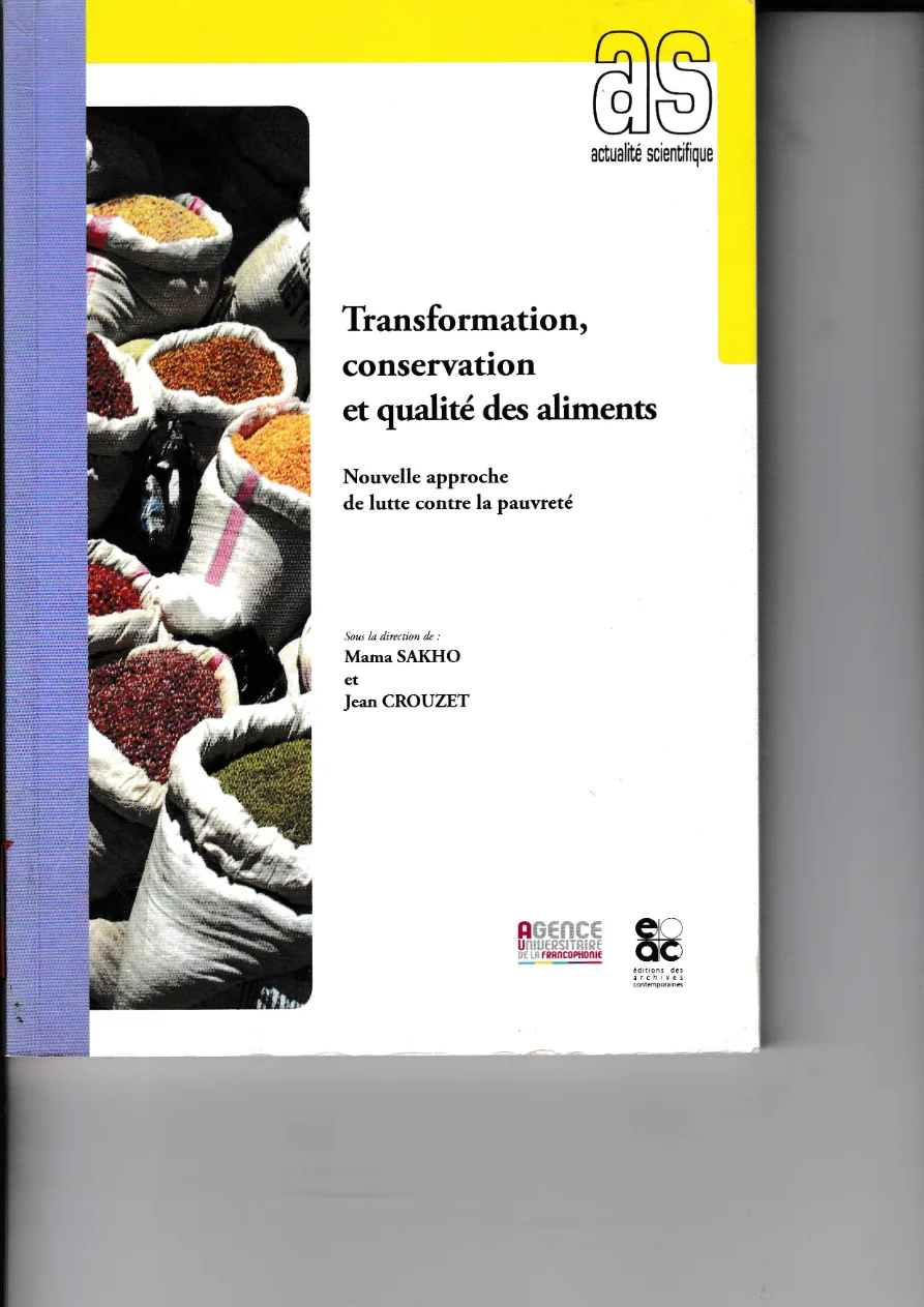 Couverture de Transformation, conservation et qualité des aliments