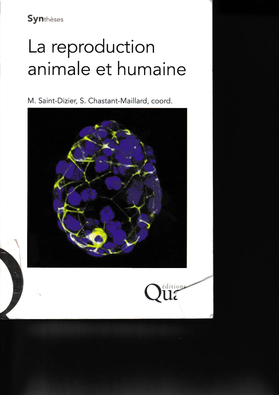 Couverture de La reproduction animale et humaine