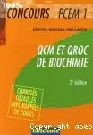 Couverture de QCM et QROC de biochimie