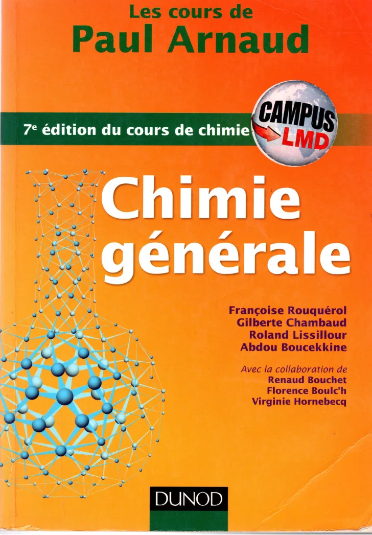 Couverture de Chimie générale