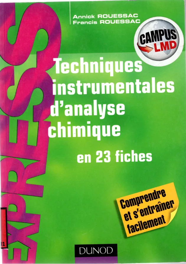 Couverture de Techniques instrumentales d'analyse chimique