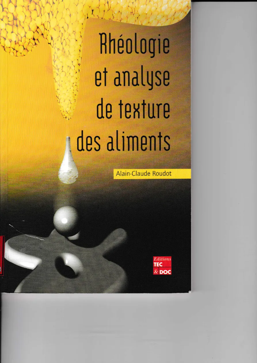 Couverture de Rhéologie et analyse de texture des aliments