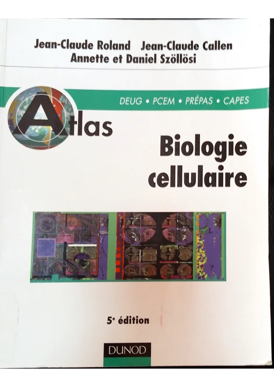 Couverture de Atlas Biologie cellulaire