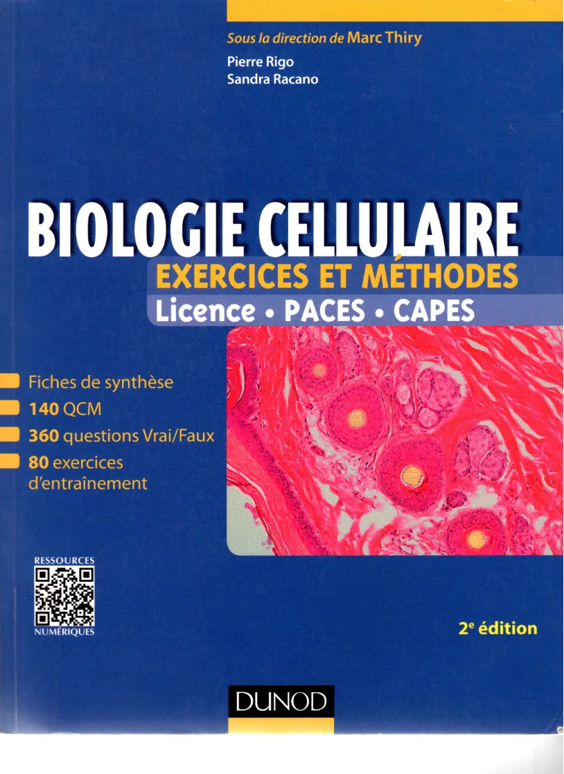 Couverture de Biologie cellulaire
