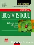 Couverture de Le cours de biostatistique