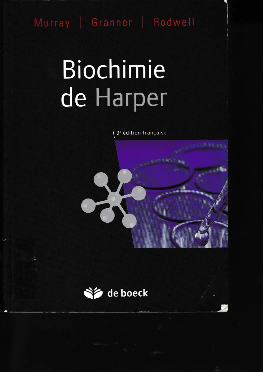 Couverture de Biochimie de Harper