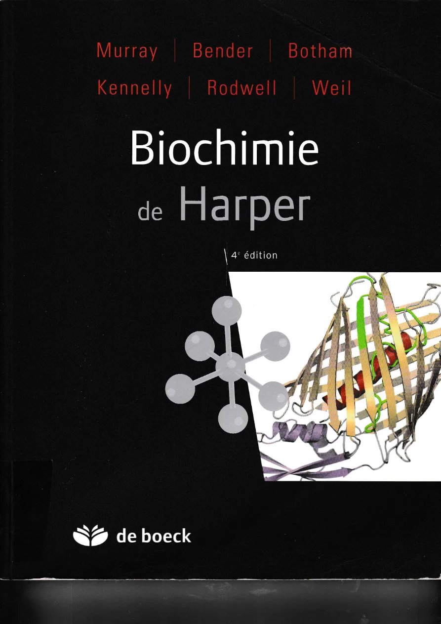 Couverture de Biochimie de Harper